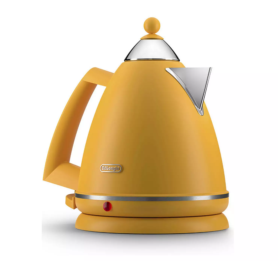 DeLonghi Argento Silva Yellow Kettle