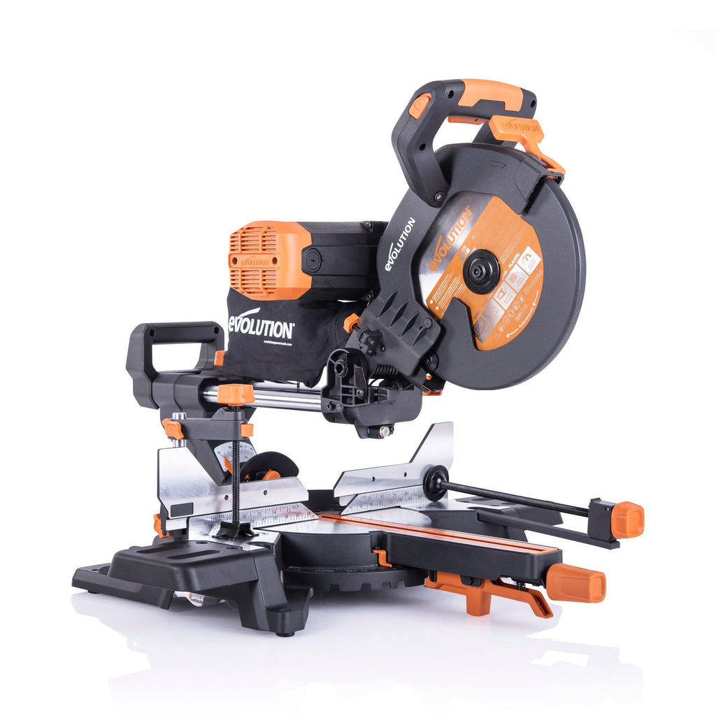 Evolution 2000w 240v 255mm store sliding mitre saw